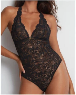 Body Aubade Flowermania (Noir) 10 Body Aubade Flowermania (Noir) -Magasin De Lingerie De Mode body aubade flowermania noir 2