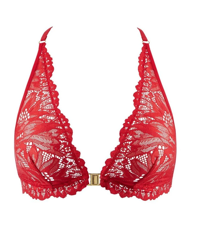 Bralette Triangle Aubade Flowermania (Rouge Floral) 4 Bralette Triangle Aubade Flowermania (Rouge Floral) – Image 2