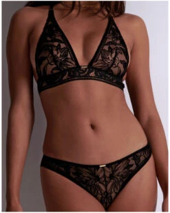 Brassière Triangle Aubade Coeur à Corps (Noir) -Magasin De Lingerie De Mode brassiere triangle aubade coeur a corps noir 2