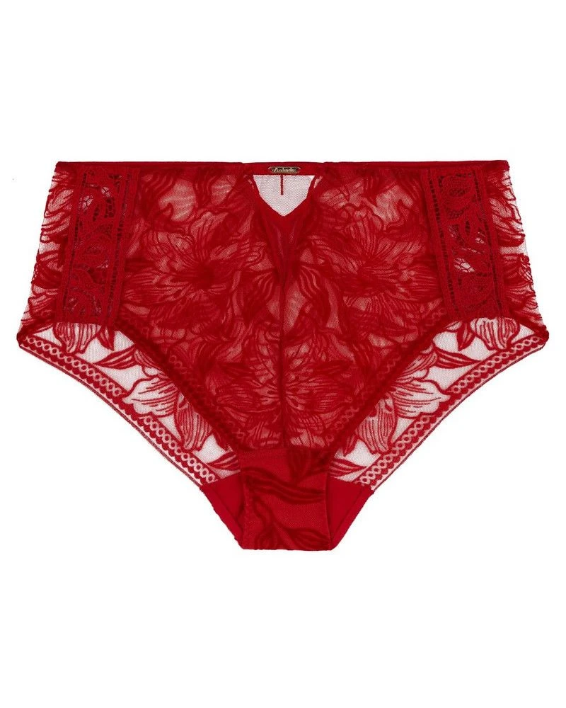 Culotte Haute Aubade Coeur à Corps (Rouge Rebelle) 4 Culotte Haute Aubade Coeur à Corps (Rouge Rebelle) – Image 2