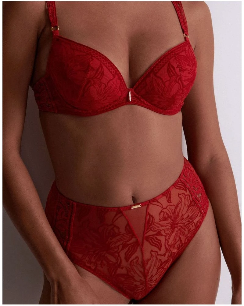 Culotte Haute Aubade Coeur à Corps (Rouge Rebelle) 5 Culotte Haute Aubade Coeur à Corps (Rouge Rebelle) – Image 3