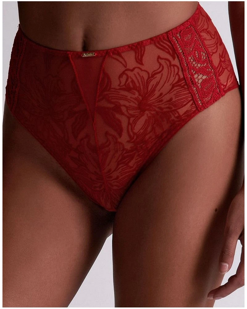 Culotte Haute Aubade Coeur à Corps (Rouge Rebelle) 3 Culotte Haute Aubade Coeur à Corps (Rouge Rebelle)