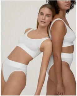 Culotte Haute Calida Elastic (Blanc) -Magasin De Lingerie De Mode culotte haute calida elastic blanc 3