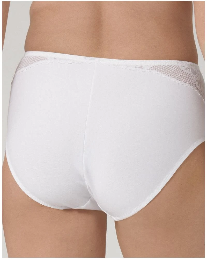 Culotte Maxi Taille Haute Triumph Modern Lace+Cotton (Blanc) 4 Culotte Maxi Taille Haute Triumph Modern Lace+Cotton (Blanc) – Image 2