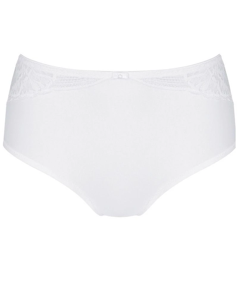 Culotte Maxi Taille Haute Triumph Modern Lace+Cotton (Blanc) 5 Culotte Maxi Taille Haute Triumph Modern Lace+Cotton (Blanc) – Image 3