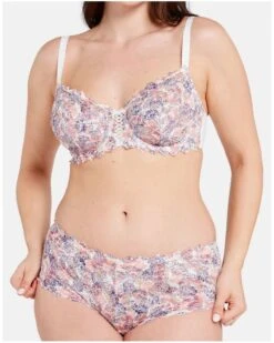 Culotte Mi-haute Sans Complexe Arum Mosaic (Imprimé Feuilles Graphiques) -Magasin De Lingerie De Mode culotte mi haute sans complexe arum mosaic imprime feuilles graphiques 4