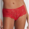 Culotte St Tropez Aubade Flowermania (Rouge Floral) -Magasin De Lingerie De Mode culotte st tropez aubade flowermania rouge floral