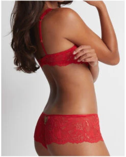 Culotte St Tropez Aubade Flowermania (Rouge Floral) -Magasin De Lingerie De Mode culotte st tropez aubade flowermania rouge floral 3