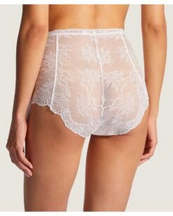 Culotte Taille Haute Aubade Danse Des Sens (Opale) -Magasin De Lingerie De Mode culotte taille haute aubade danse des sens opale 2