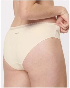 Hipsters (Lot De 2) Coton Bio Sloggi GO Ribbed (Angora) -Magasin De Lingerie De Mode hipsters lot de 2 coton bio sloggi go ribbed angora 2