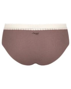 Hipsters (Lot De 2) Coton Bio Sloggi GO Ribbed (Angora) -Magasin De Lingerie De Mode hipsters lot de 2 coton bio sloggi go ribbed angora 5