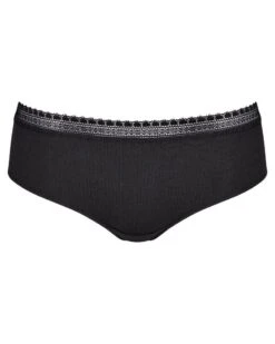Hipsters (Lot De 2) Coton Bio Sloggi GO Ribbed (Noir) -Magasin De Lingerie De Mode hipsters lot de 2 coton bio sloggi go ribbed noir 3