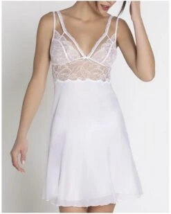Nuisette Charme Lise Charmel Féérie Couture (Blanc) 11 Nuisette Charme Lise Charmel Féérie Couture (Blanc) -Magasin De Lingerie De Mode nuisette charme lise charmel feerie couture blanc 2