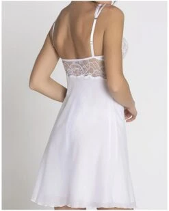 Nuisette Charme Lise Charmel Féérie Couture (Blanc) 13 Nuisette Charme Lise Charmel Féérie Couture (Blanc) -Magasin De Lingerie De Mode nuisette charme lise charmel feerie couture blanc 4