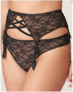 Porte JarretellesPrima Donna Livonia (Noir) -Magasin De Lingerie De Mode porte jarretelles prima donna livonia noir 1