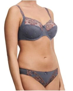 Slip Chantelle Champs-Elysées (Slate Grey) -Magasin De Lingerie De Mode slip chantelle champs elysees slate grey 2