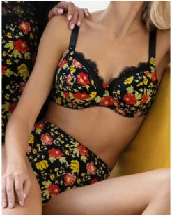 Slip Haut Antigel Jardin Des Flirts (Fleur Du Soir) 7 Slip Haut Antigel Jardin Des Flirts (Fleur Du Soir) -Magasin De Lingerie De Mode slip haut antigel jardin des flirts fleur du soir 1 1