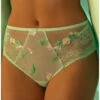 Slip Haut Lise Charmel Amour Nymphea (Jade Aqua) -Magasin De Lingerie De Mode slip haut lise charmel amour nymphea jade aqua