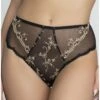 Slip Haut Lise Charmel Déesse En Glam (Or Glamour) -Magasin De Lingerie De Mode slip haut lise charmel deesse en glam or glamour