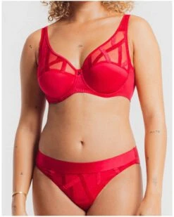 Slip Louisa Bracq Série (Rouge à Lèvres) -Magasin De Lingerie De Mode slip louisa bracq serie rouge a levres 2