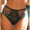 Slip Taille Haute Lise Charmel Grâce Aquatique (Floral Aqua) 1 Slip Taille Haute Lise Charmel Grâce Aquatique (Floral Aqua) -Magasin De Lingerie De Mode slip taille haute lise charmel grace aquatique floral aqua