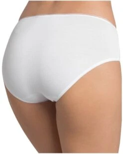 Slip Taille Haute Midi Sloggi Feel Sensational (Coton 44%) -Magasin De Lingerie De Mode slip taille haute midi sloggi feel sensational coton 44 2