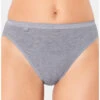 Slips Taï Basic + Sloggi (Lot De 4) (Gris) -Magasin De Lingerie De Mode slips tai basic sloggi lot de 4 gris