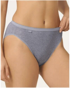 Slips Taï Basic + Sloggi (Lot De 4) (Gris) -Magasin De Lingerie De Mode slips tai basic sloggi lot de 4 gris 2