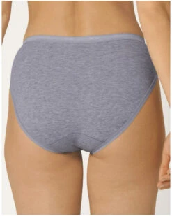 Slips Taï Basic + Sloggi (Lot De 4) (Gris) -Magasin De Lingerie De Mode slips tai basic sloggi lot de 4 gris 3