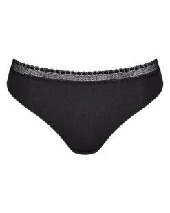 Slips Tai (Lot De 2) Coton Bio Sloggi GO Ribbed (Noir) -Magasin De Lingerie De Mode slips tai lot de 2 coton bio sloggi go ribbed noir 4