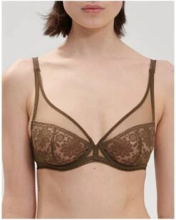 Simone Perele Soutien-gorge Armature Décolleté Plongeant Simone Pérèle Amazone (Vert Nomade)