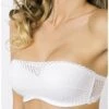 Soutien-gorge Bandeau Bretelles Amovibles Antigel Tressage Graphic (Tressage Blanc) -Magasin De Lingerie De Mode soutien gorge bandeau bretelles amovibles antigel tressage graphic tressage blanc