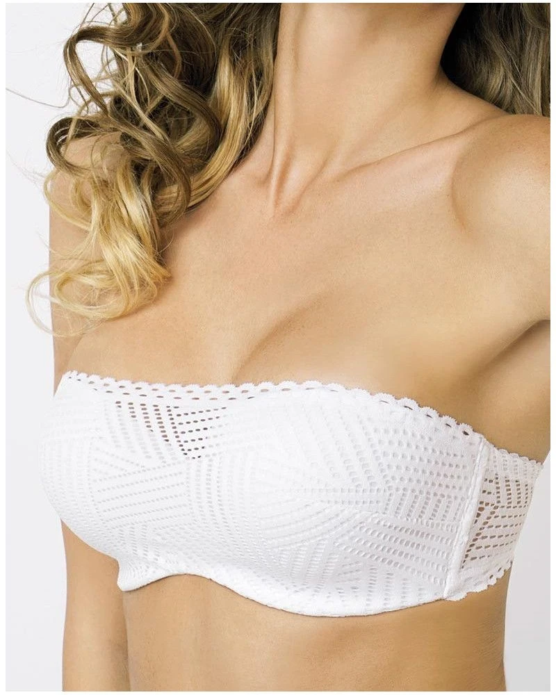 Soutien-gorge Bandeau Bretelles Amovibles Antigel Tressage Graphic (Tressage Blanc) 3 Soutien-gorge Bandeau Bretelles Amovibles Antigel Tressage Graphic (Tressage Blanc)