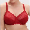 Simone Perele Soutien-gorge Bonnets Profonds Simone Pérèle Caresse (Rouge Tango) -Magasin De Lingerie De Mode soutien gorge bonnets profonds simone perele caresse rouge tango