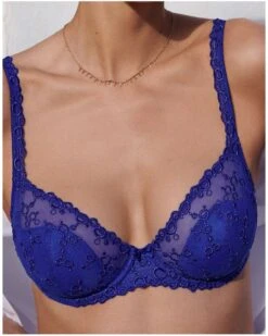 Soutien-gorge Coque Corbeille Plunge Marie Jo Nellie (Electric Blue) 8 Soutien-gorge Coque Corbeille Plunge Marie Jo Nellie (Electric Blue) -Magasin De Lingerie De Mode soutien gorge coque corbeille plunge marie jo nellie electric blue 1