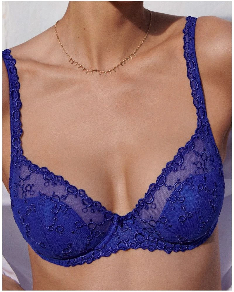 Soutien-gorge Coque Corbeille Plunge Marie Jo Nellie (Electric Blue) 4 Soutien-gorge Coque Corbeille Plunge Marie Jo Nellie (Electric Blue) â Image 2