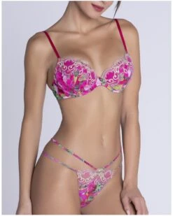 Soutien-gorge Coque Lise Charmel Envolée De Fleurs (Envolée Fuschia) -Magasin De Lingerie De Mode soutien gorge coque lise charmel envolee de fleurs envolee fuschia 4