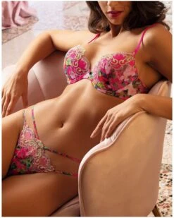 Soutien-gorge Coque Lise Charmel Envolée De Fleurs (Envolée Fuschia) -Magasin De Lingerie De Mode soutien gorge coque lise charmel envolee de fleurs envolee fuschia 6