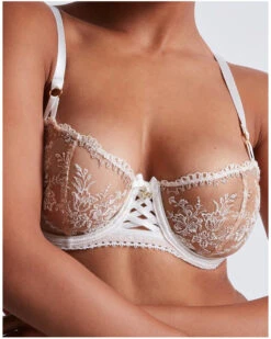 Soutien-gorge Corbeille à Armatures Aubade Trésor Infini (White Wind) -Magasin De Lingerie De Mode soutien gorge corbeille a armatures aubade tresor infini white wind 2