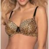 Soutien-gorge Corbeille Antigel Libre Panthère (Fauve Et Noir) -Magasin De Lingerie De Mode soutien gorge corbeille antigel libre panthere fauve et noir