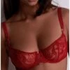 Soutien-gorge Corbeille Aubade Coeur à Corps (Rouge Rebelle) 2 Soutien-gorge Corbeille Aubade Coeur à Corps (Rouge Rebelle) -Magasin De Lingerie De Mode soutien gorge corbeille aubade coeur a corps rouge rebelle