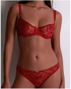 Soutien-gorge Corbeille Aubade Coeur à Corps (Rouge Rebelle) -Magasin De Lingerie De Mode soutien gorge corbeille aubade coeur a corps rouge rebelle 2