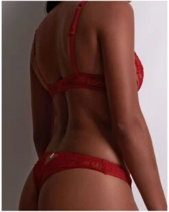 Soutien-gorge Corbeille Aubade Coeur à Corps (Rouge Rebelle) -Magasin De Lingerie De Mode soutien gorge corbeille aubade coeur a corps rouge rebelle 3