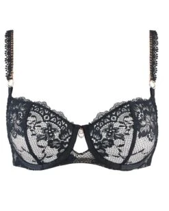 Magasin De Lingerie De Mode -Magasin De Lingerie De Mode soutien gorge corbeille aubade night bird black queen 1