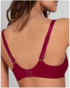Soutien-gorge Corbeille En Maille Empreinte Thalia (Sangria) -Magasin De Lingerie De Mode soutien gorge corbeille en maille empreinte thalia sangria 2