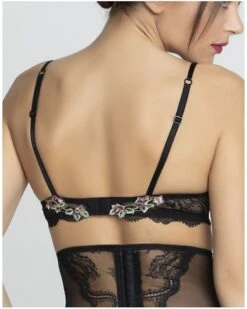 Soutien-gorge Corbeille Lise Charmel Désir De Roses (Rose Ebène) -Magasin De Lingerie De Mode soutien gorge corbeille lise charmel desir de roses rose ebene 3