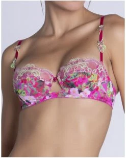Soutien-gorge Corbeille Lise Charmel Envolée De Fleurs (Envolée Fuschia) -Magasin De Lingerie De Mode soutien gorge corbeille lise charmel envolee de fleurs envolee fuschia 1