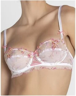 Soutien-gorge Corbeille Lise Charmel Été Frivole (Blanc Frivole) -Magasin De Lingerie De Mode soutien gorge corbeille lise charmel ete frivole blanc frivole 2