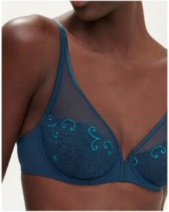 Simone Perele Soutien-gorge Décolleté Plongeant Simone Pérèle Délice (Bleu Prestige) -Magasin De Lingerie De Mode soutien gorge decollete plongeant simone perele delice bleu prestige 2