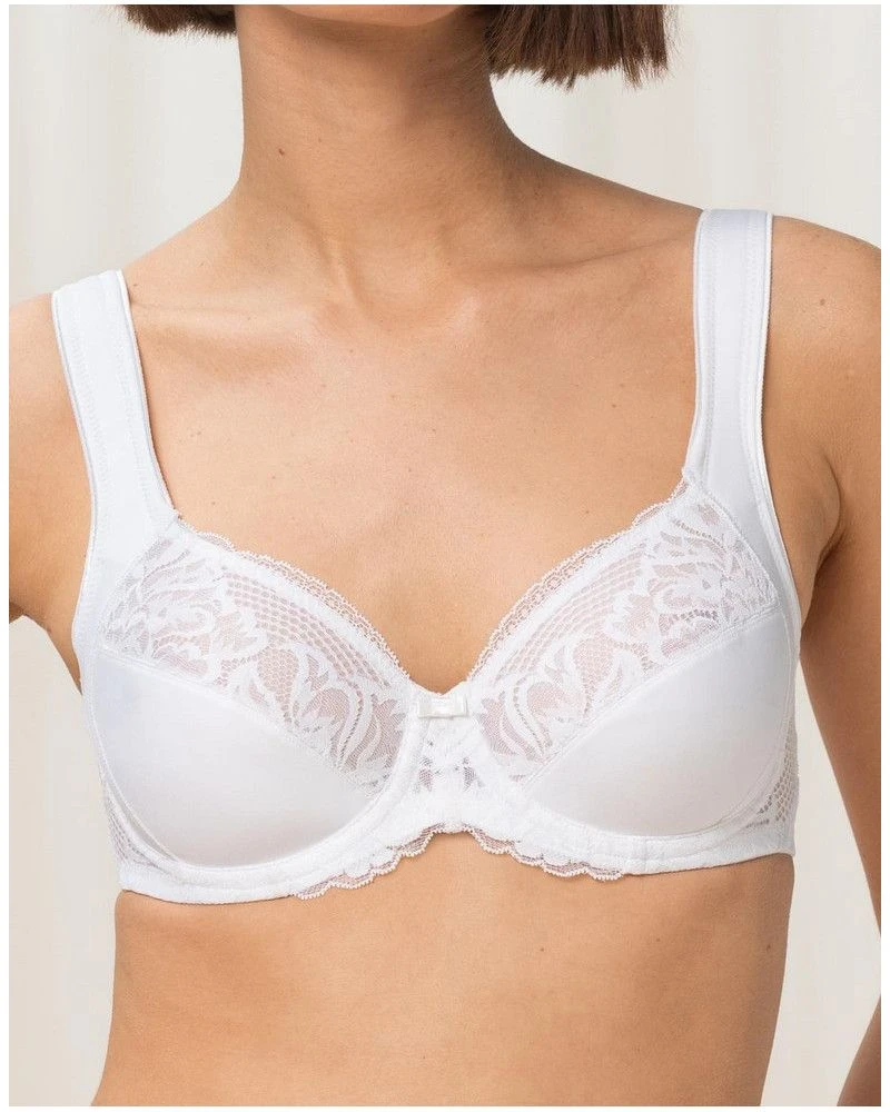 Soutien-gorge Emboîtant Bien-être Triumph Modern Lace+Cotton (Blanc) 3 Soutien-gorge Emboîtant Bien-être Triumph Modern Lace+Cotton (Blanc)